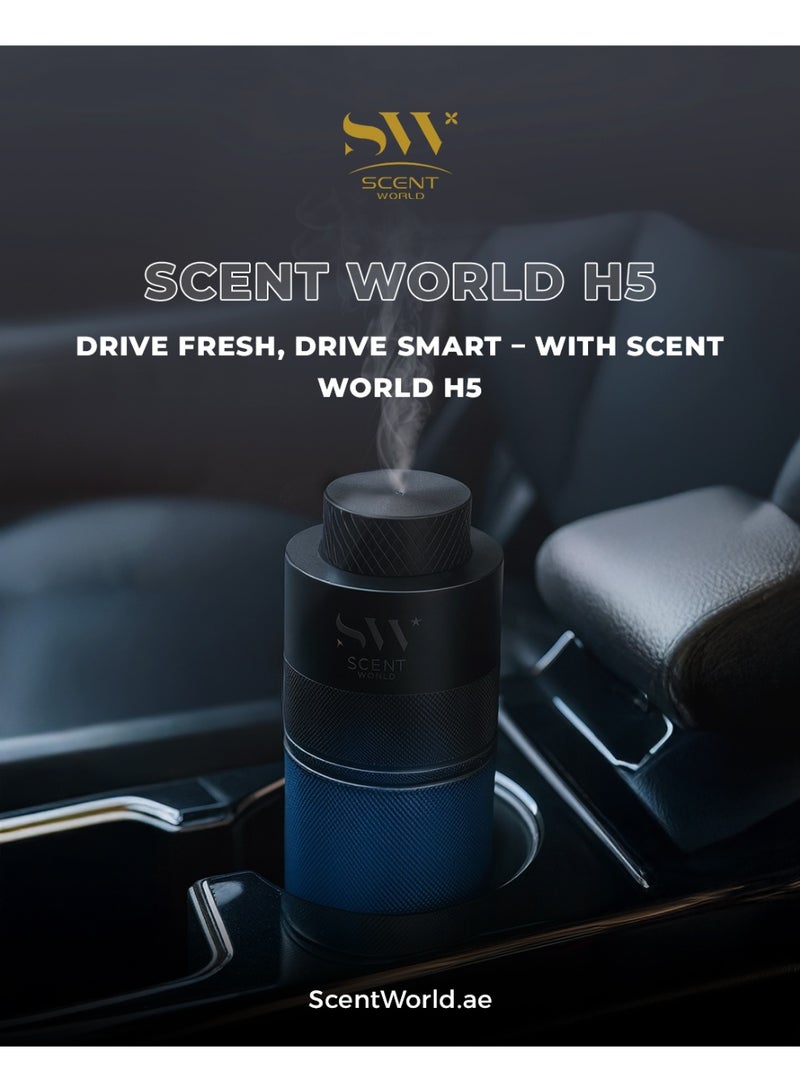 Scent World ScentWorld Car Diffuser – Premium Car Fragrance Diffuser with FREE Fragrance Gift Box - Blue - Image 3